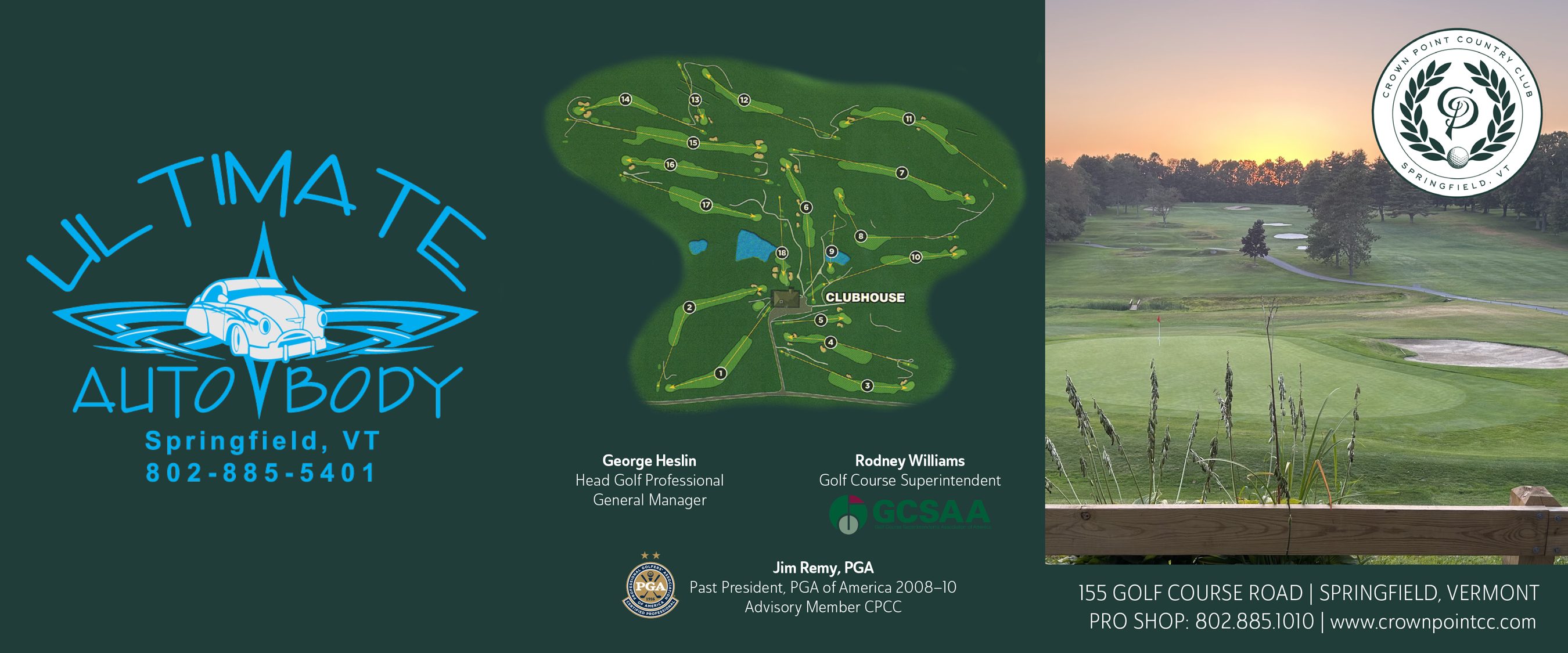 Scorecard - Crown Point Country Club